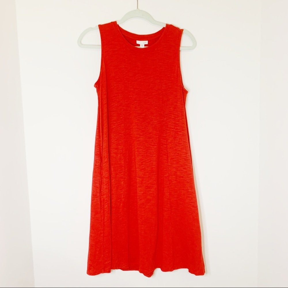 J Jill Red shift dress